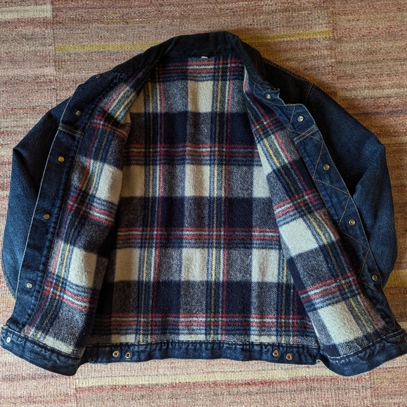 SOLD! GWG Vintage Lined Denim Jacket - Picture 2 of 5